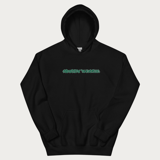 Green/White Graffiti Logo Hoodie