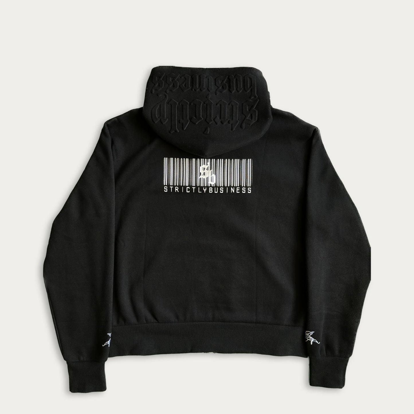 Heaven-Sent zip-up hoodie (black)